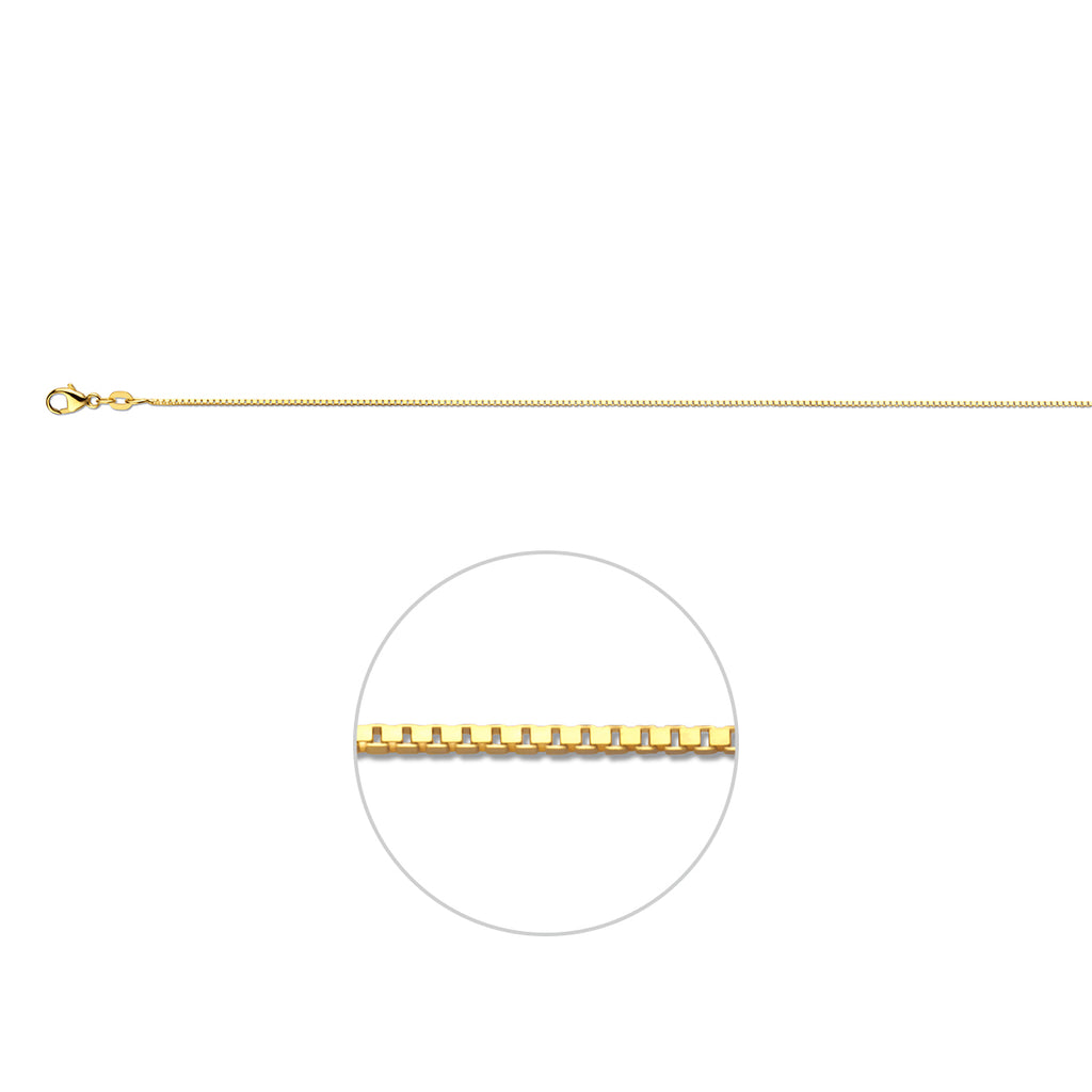 venetiaans 0,9 mm 14K geelgoud