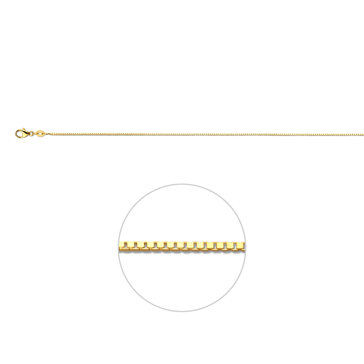 venetiaans 0,9 mm 14K geelgoud
