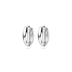 Klappcreolen 14,5 mm rhodiniertes Silber