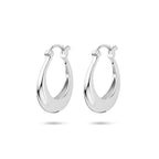 oorringen ronde buis 21,5 mm zilver gerhodineerd