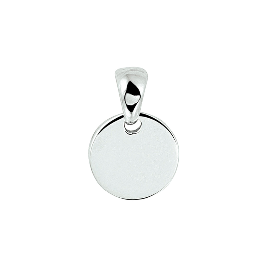 graveerhanger rond zilver gerhodineerd