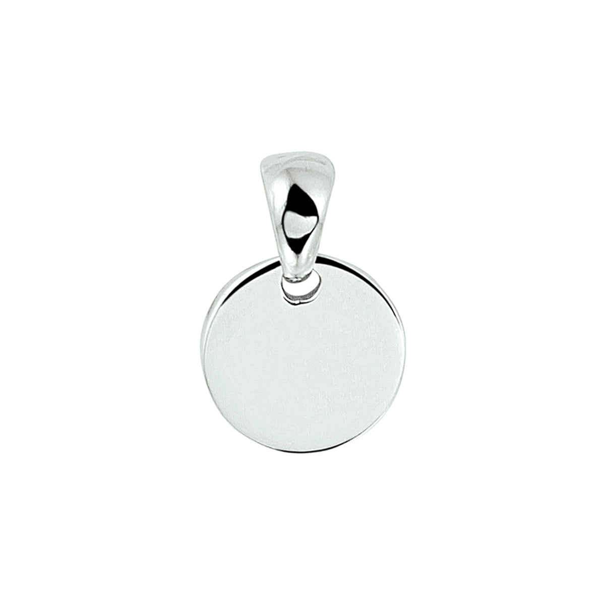 graveerhanger rond zilver gerhodineerd