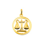 hanger sterrenbeeld gediamanteerd 14K geelgoud