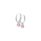 Ohrringe rosa Zirkonia silber weiß