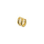 klapoorringen bolle buis 3,0 mm 14K geelgoud - bol
