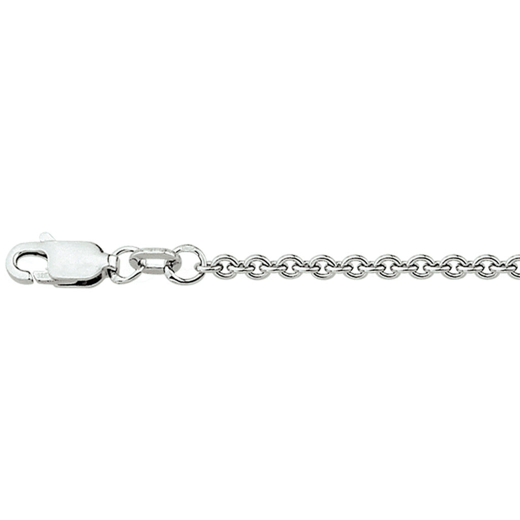 Anker ca. 2,3 mm Silber rhodiniert