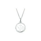 collier geloof, hoop en liefde 41 + 4 cm zilver wit