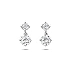 Ohrhänger Zirkonia 17 mm Silber rhodiniert