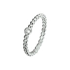 Ring Zirkonia Silber rhodiniert
