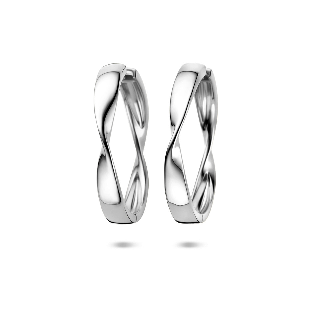 Creolen 40 mm rhodiniertes Silber