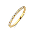 ring lab grown diamant 0.17ct g vs 14K geelgoud