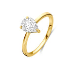 ring zirkonia 14K geelgoud