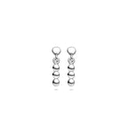 oorhangers bolletjes 15 mm zilver gerhodineerd