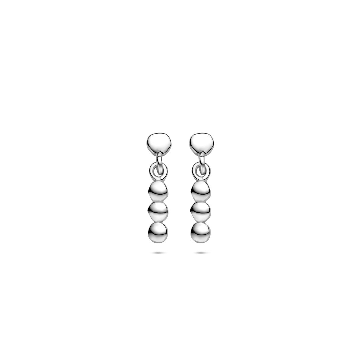 oorhangers bolletjes 15 mm zilver gerhodineerd