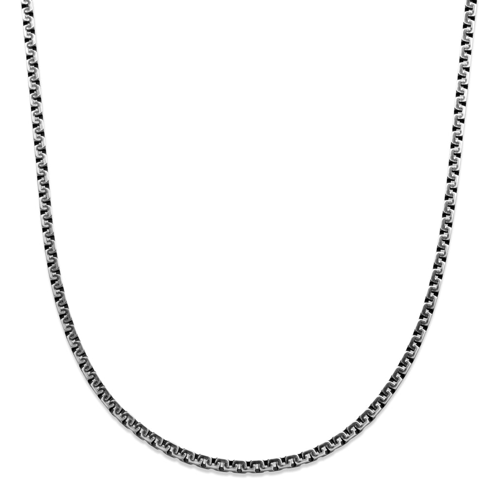 Halskette Oxi 3,5 mm Silber oxidiert