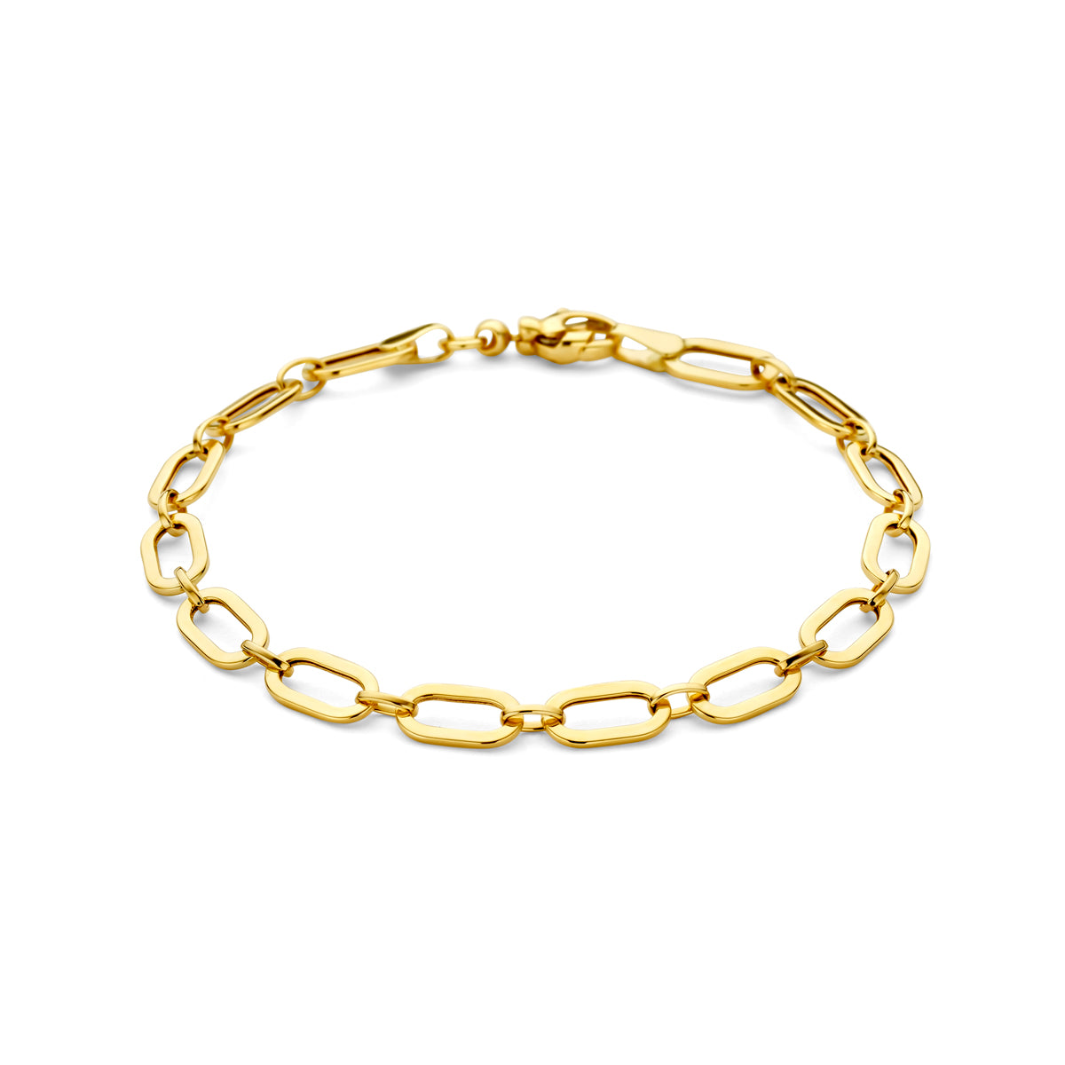 9k armband 5,5 mm 18,5 cm 9K geel