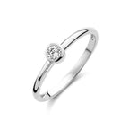 ring zirkonia 14K witgoud