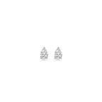 oorknoppen zirkonia 4,5 mm zilver gerhodineerd