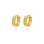 klapoorringen 13,5 mm 14K geelgoud