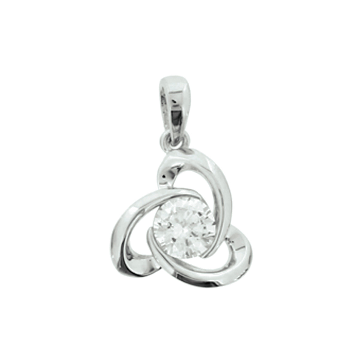 hanger zirkonia zilver gerhodineerd