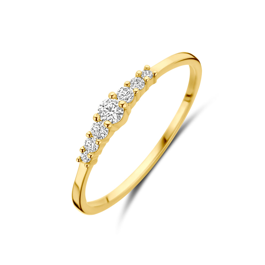 9k ring zirkonia 9K geel