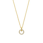 Zirkonia-Halskette 40 - 42 - 44 cm 14K Gelbgold