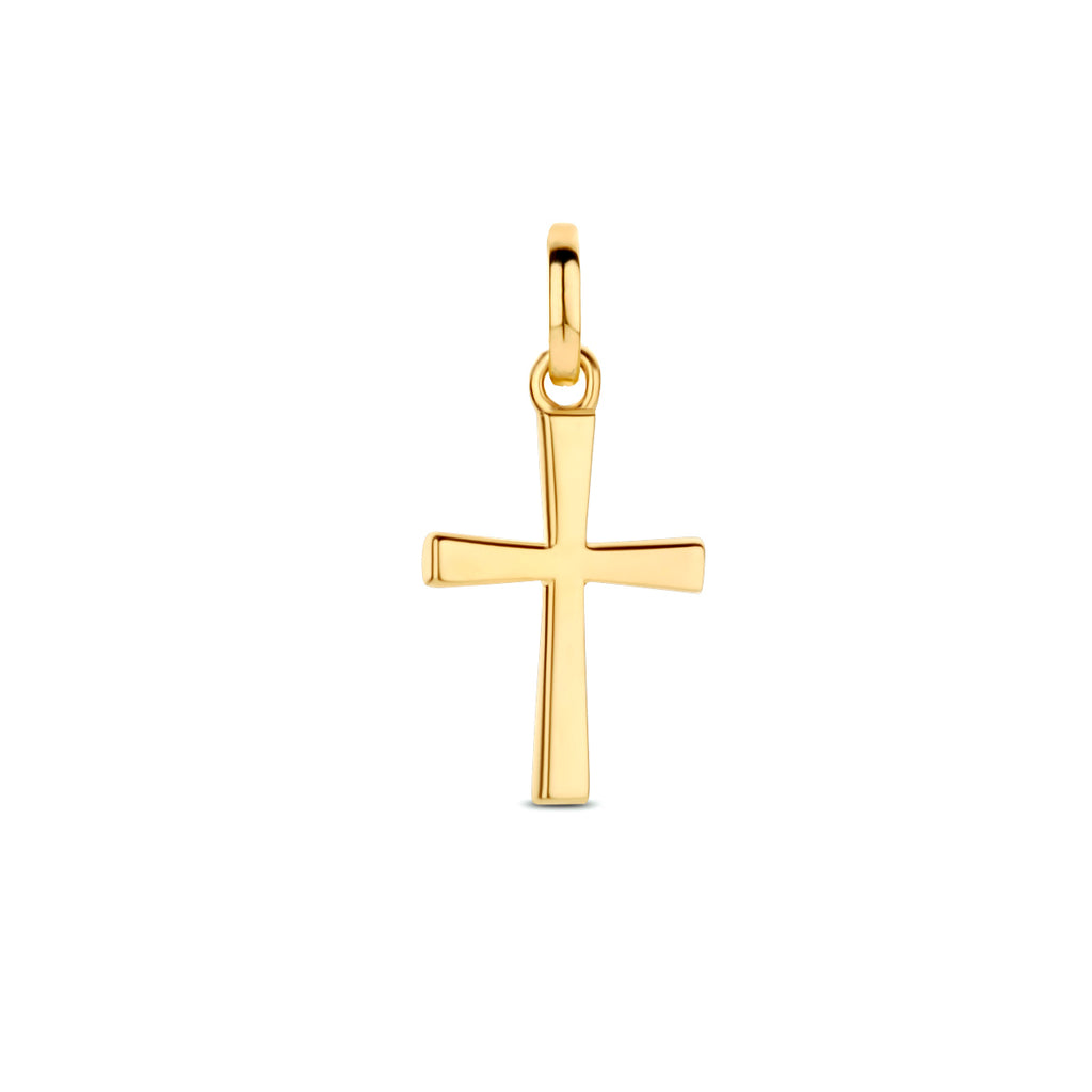 Anhänger Kreuz 14K Gelbgold