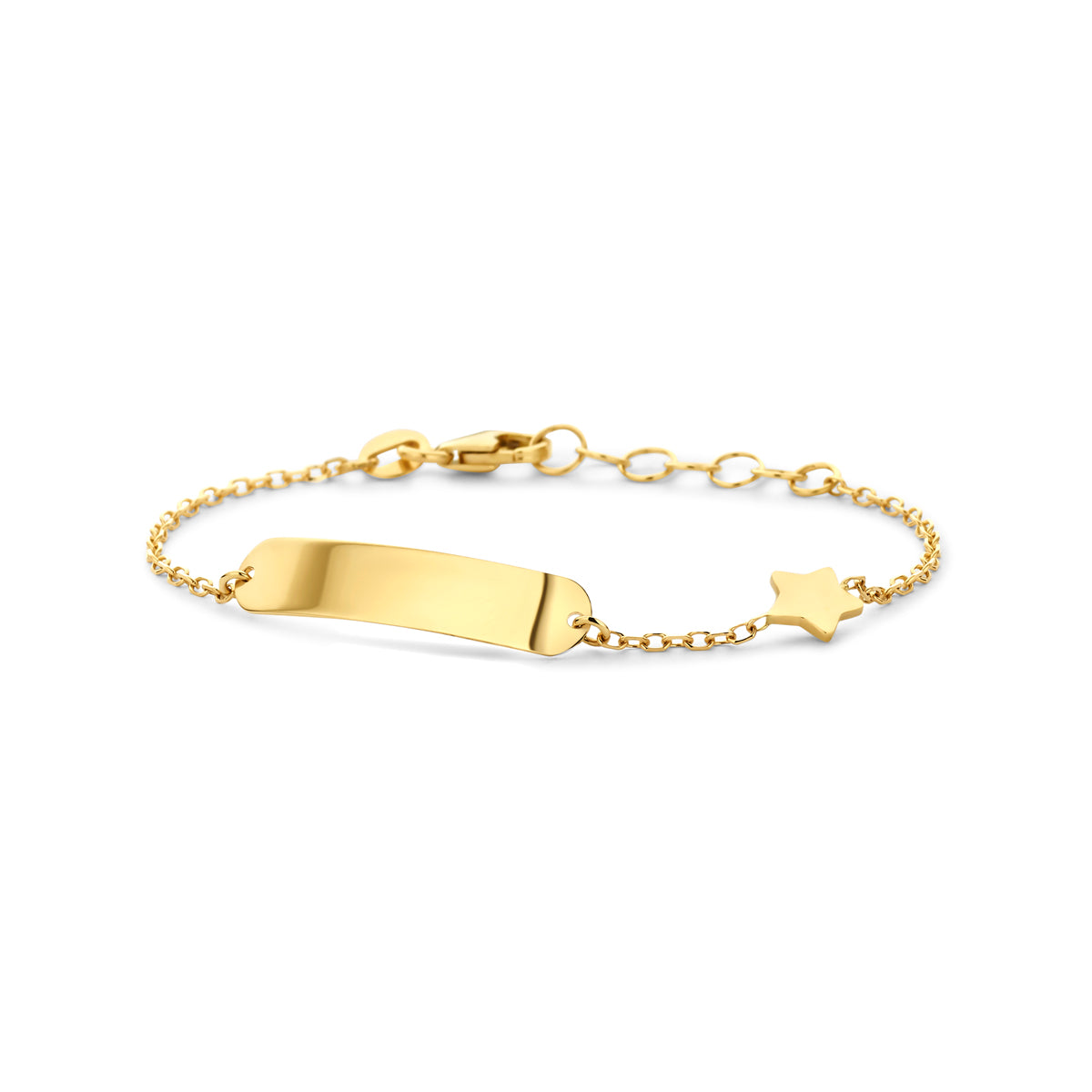 graveerarmband ster 11 + 2 cm 14K geelgoud