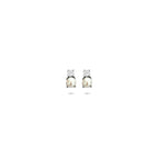 Ohrstecker Perle Zirkonia 5,5 mm Silber rhodiniert