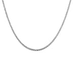 Halskette Fuchsschwanz 4,0 mm 43 cm Silber rhodiniert