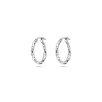 oorringen gediamanteerd 2,0 mm zilver gerhodineerd