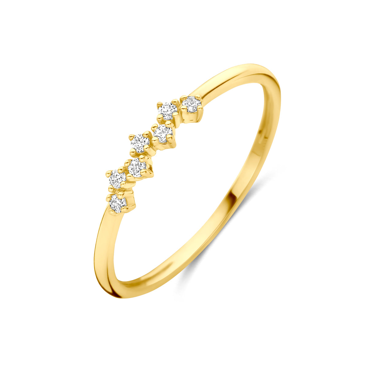 Ring Zirkonia 14K Gelbgold