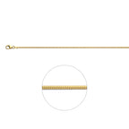 slang rond 1,2 mm 14K geelgoud