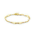 Armband Perlen 18 + 2 cm 3 Mikron vergoldet (gelb)