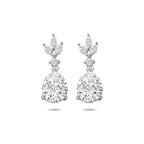 Ohrhänger Zirkonia 23 mm Silber rhodiniert
