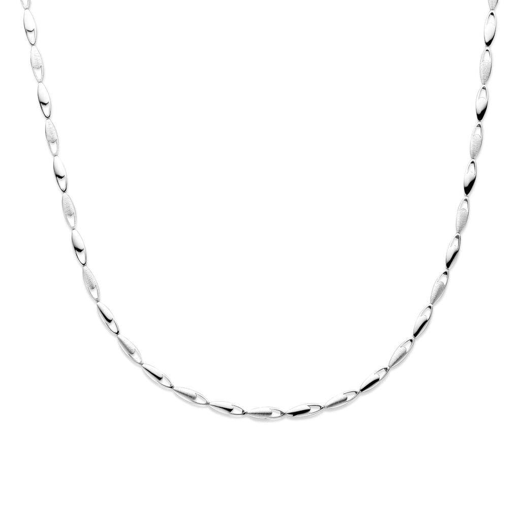 Halskette 4,5 mm 19 cm Silber rhodiniert