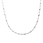 Halskette 4,5 mm 19 cm Silber rhodiniert