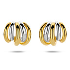 stekeroorringen 16,5 mm 1 micron zilver verguld (geel/rhodium)