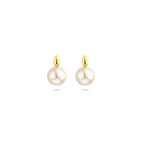 Ohrstecker Perle 10 mm 14K Gelbgold