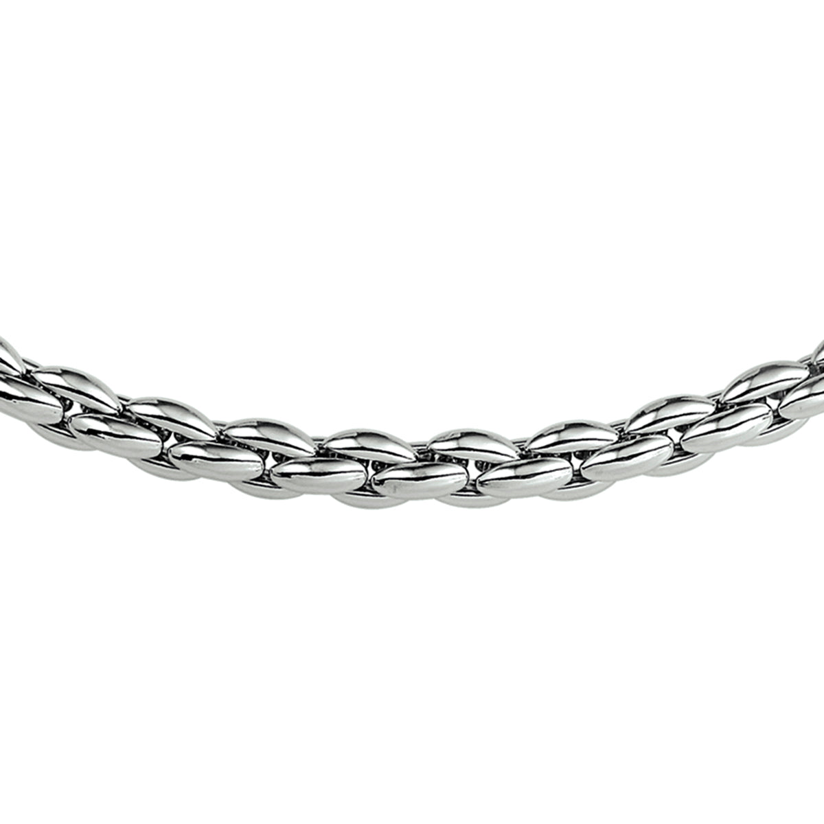 Halskette Cardano 5,0 mm 45 cm Silber rhodiniert
