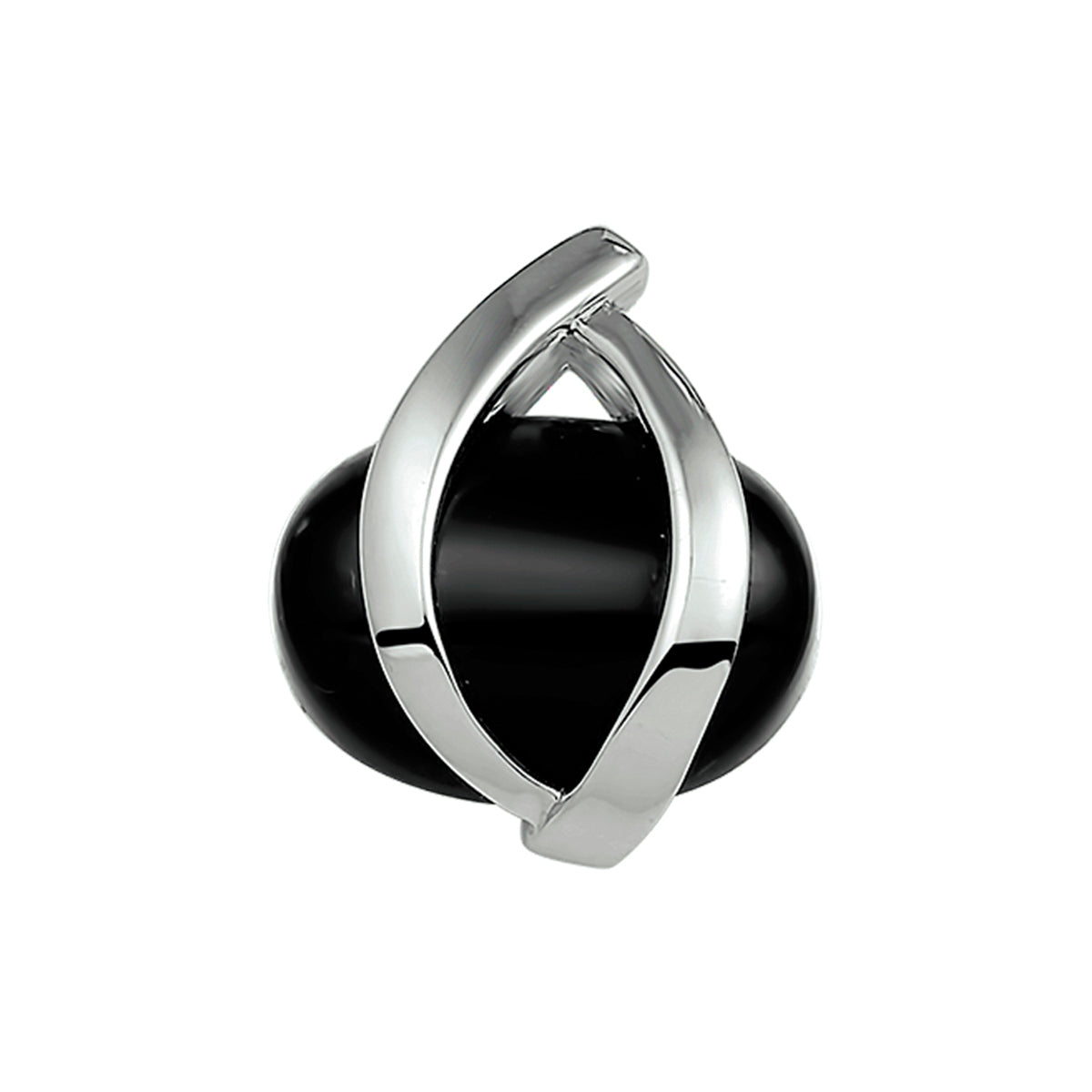 hanger onyx zilver gerhodineerd