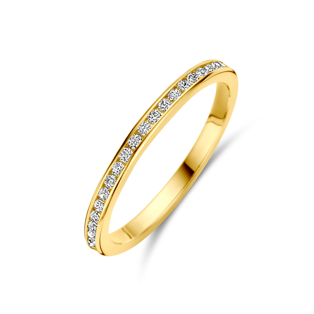 Verlängerungsring Zirkonia 14K Gelbgold