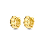 klapoorringen 11,5 mm 1 micron zilver verguld (geel)