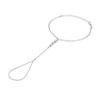 handsieraad zirkonia 17 + 5 cm zilver gerhodineerd