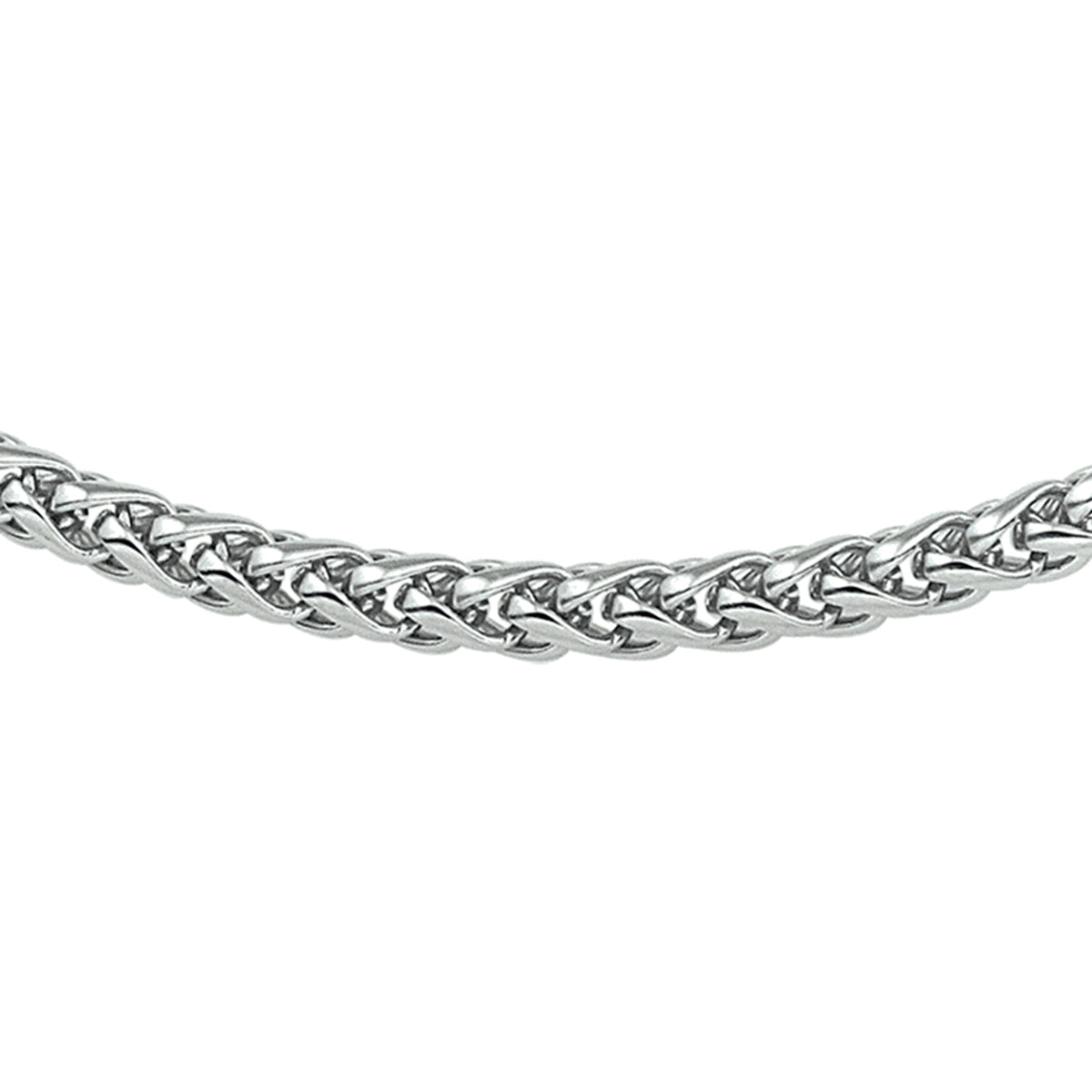 collier vossestaart 4,5 mm 45 cm edelstaal