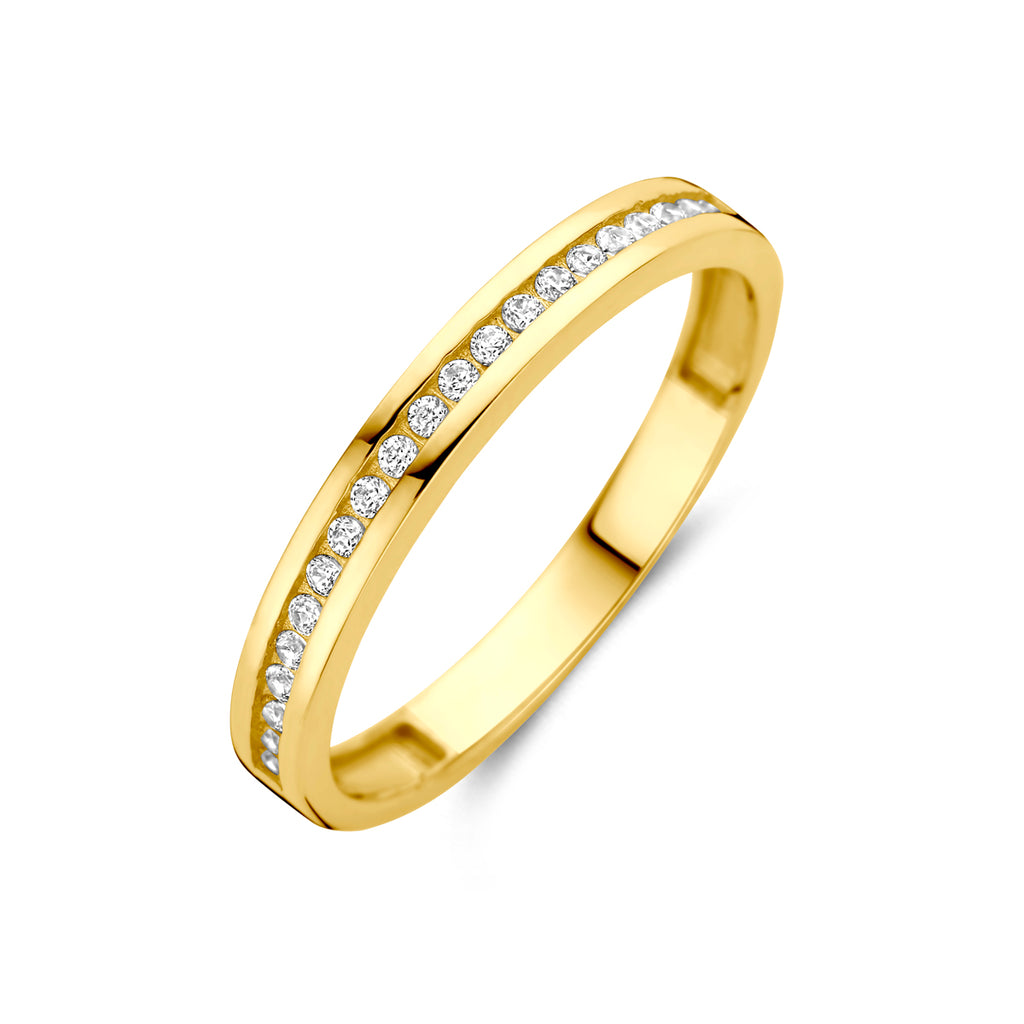 Ring Zirkonia 14K Gelbgold