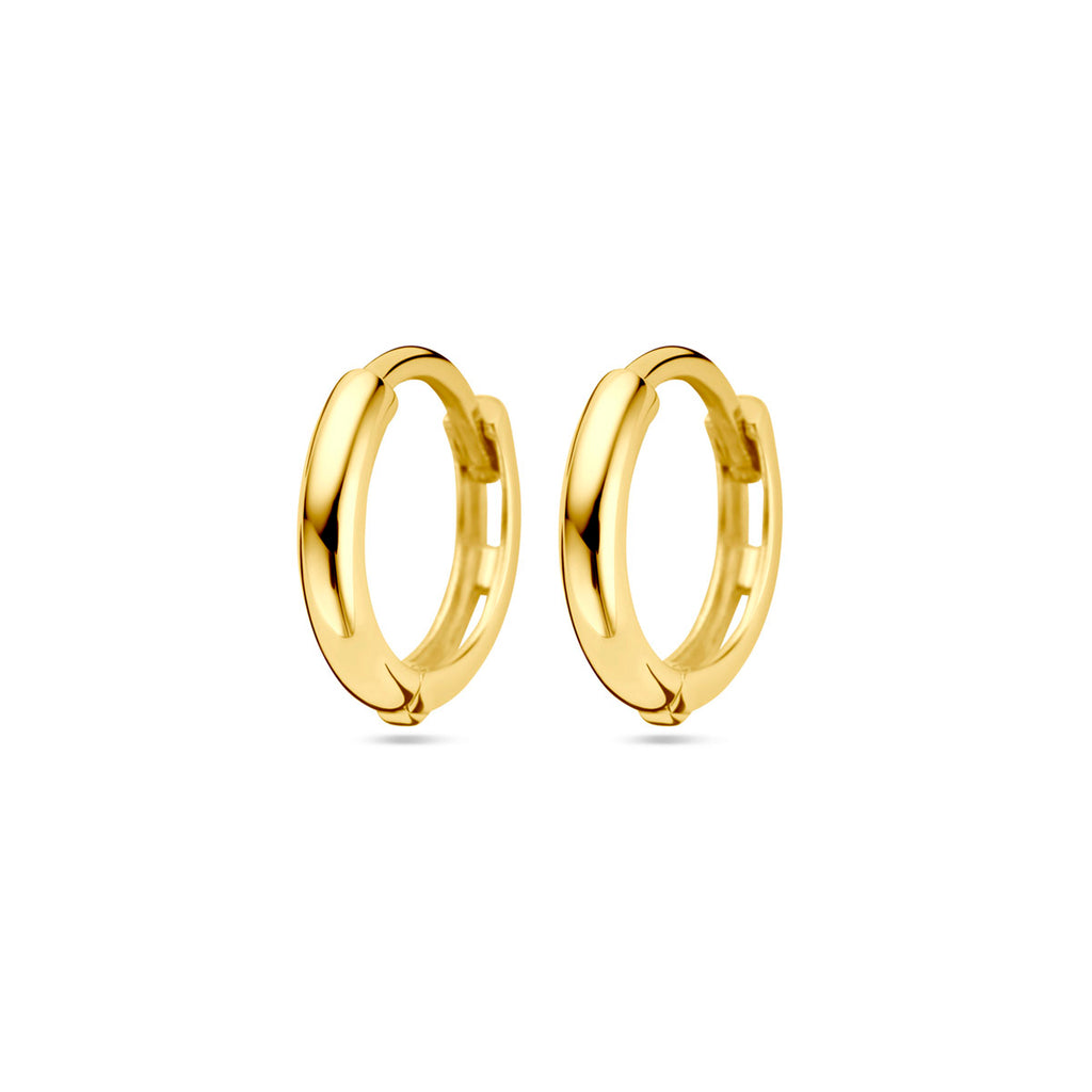 9 Karat Klappcreolen 11 mm 9K Gelb