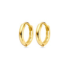 9 Karat Klappcreolen 11 mm 9K Gelb