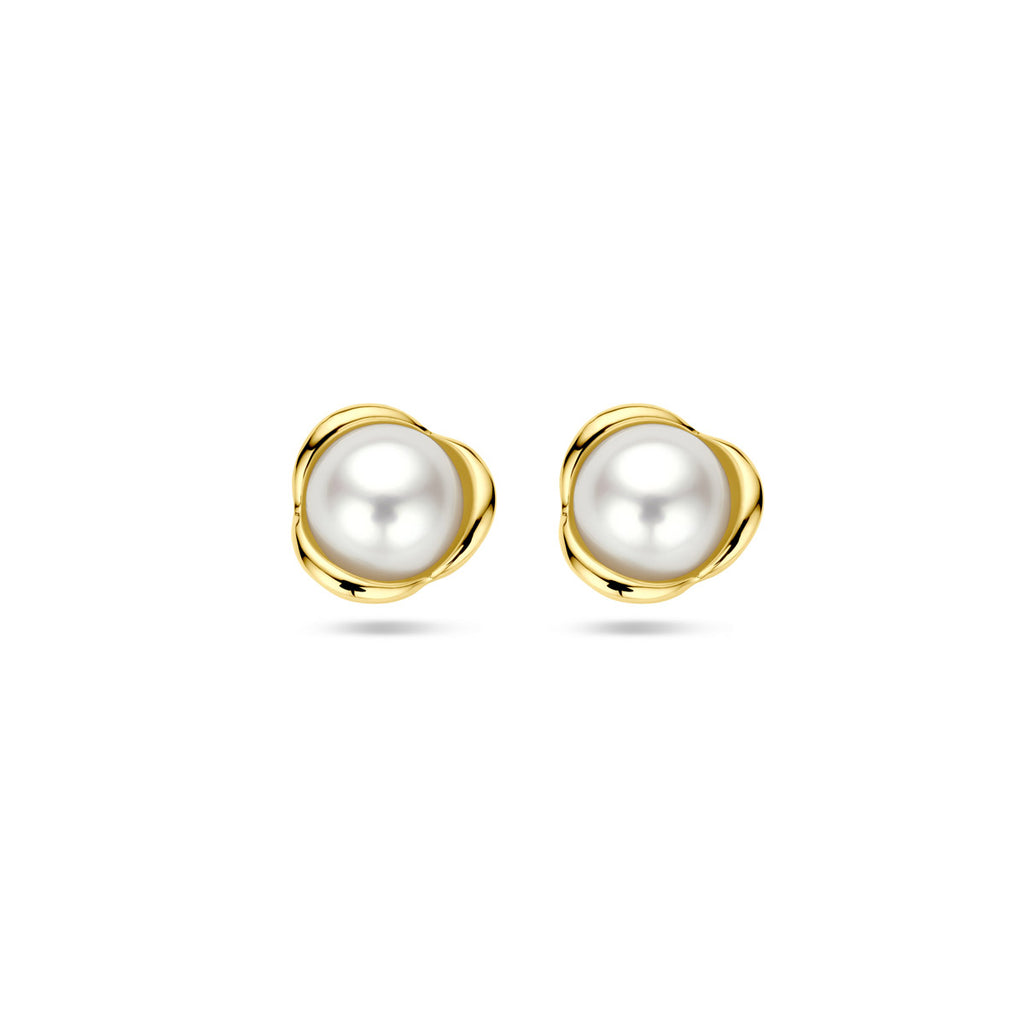 oorknoppen parel 14K geelgoud