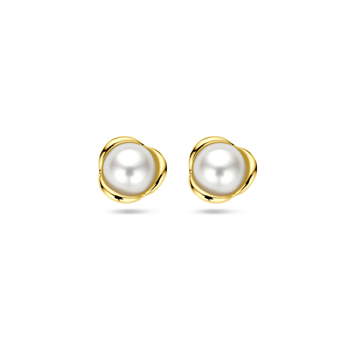 oorknoppen parel 14K geelgoud